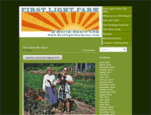 Tablet Screenshot of firstlightfarmcsa.com